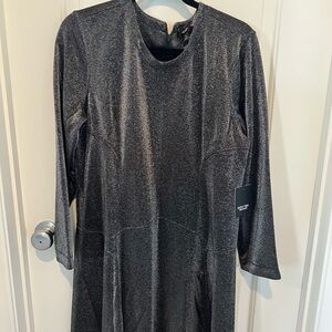 Simply Vera Vera Wang Shimmering Charcoal Dress